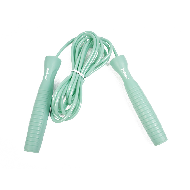 Funia de sărituri din plastic cu mâner extins